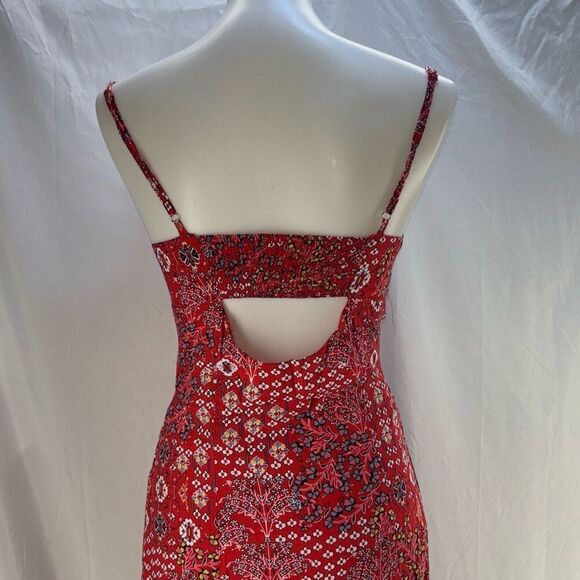 Abel the Label red bandana Lola Jaase high low dress anthropologie - Picture 6 of 14